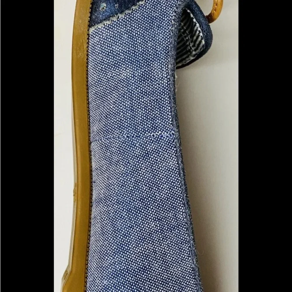 Sperry Top-Sider Women's Harper Oxford Cloth Wedge Pump Navy/midnight size 8 - Picture 8 of 10